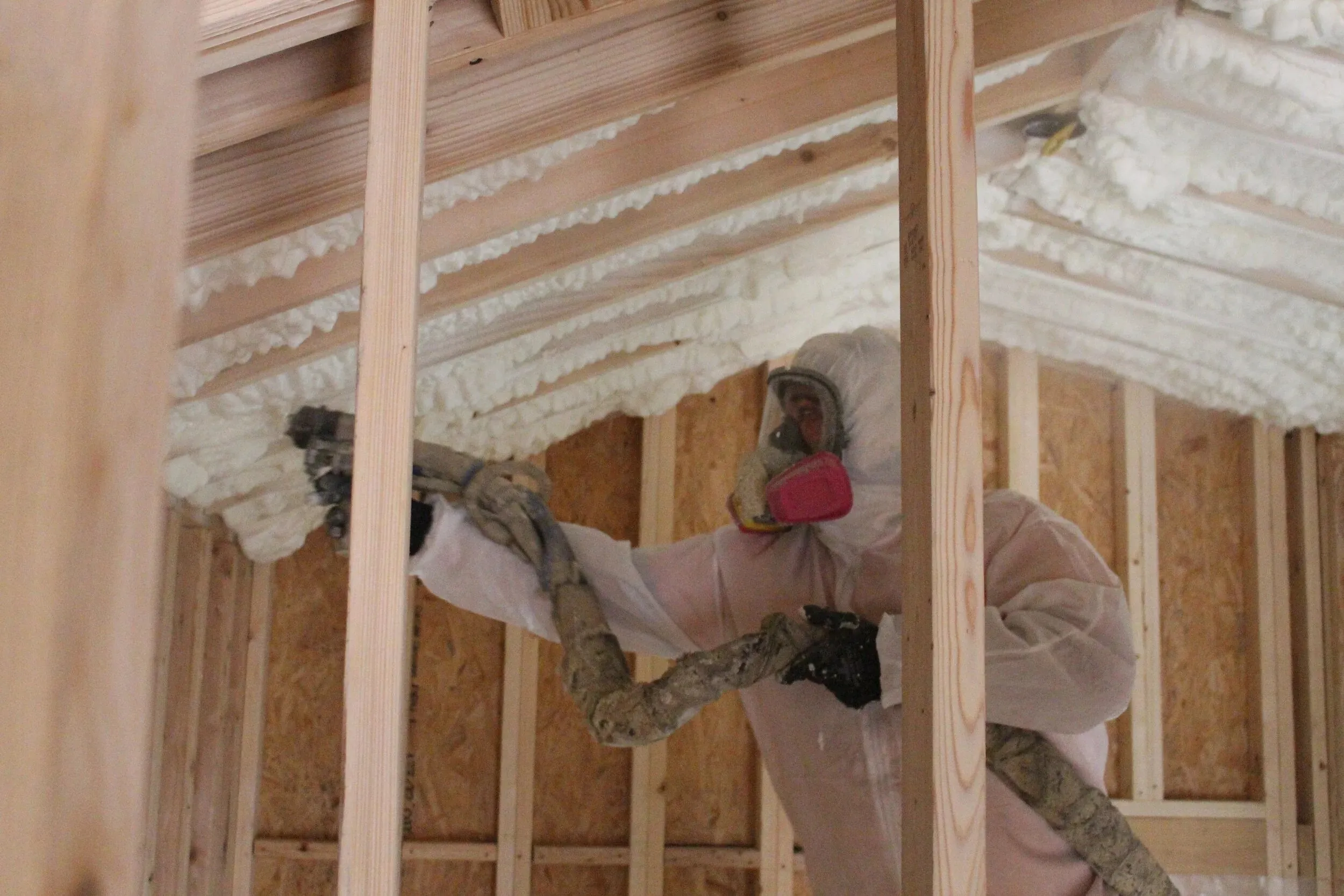 Spray Foam Insulation in a building assembly